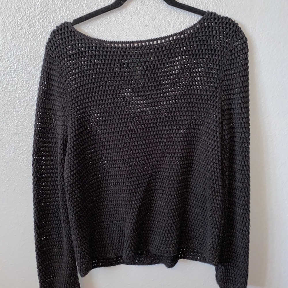 Ralph Lauren see thru grey sweater💕